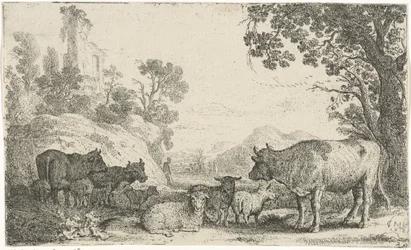 Landskab med kvæg