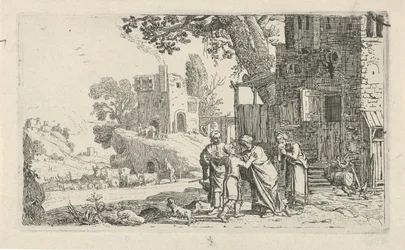 Tobias og englen siger farvel til Tobit og Anna Historien om Tobias (serietitel)
