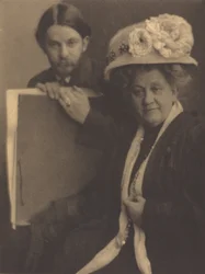 Alvin Langdon Coburn og hans mor, ca. 1909.