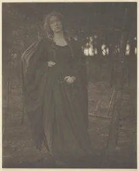 Uden titel [kvinde i skoven], 190105.