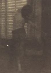 Model i studie i New York, ca. 1915 (foto)