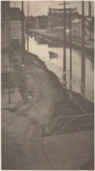 Telegrafstænger, ca. 1900 (foto)