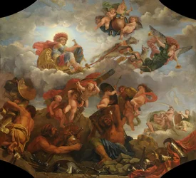 Mars på sin vogn trukket af ulve, 1673