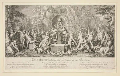 BACCHUS-festen, fejret af Satyrer og Bacchanter