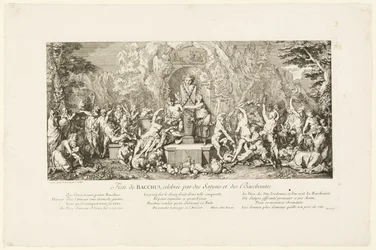 Bacchus-festival fejret af satyrer og bacchanter