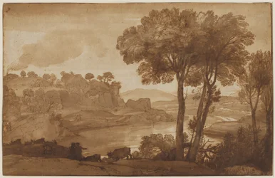 Udsigt over Acqua Acetosa recto, ca. 1645.