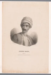 Portræt af en græsk ung mand Jeune Grec (titel på objekt) Etudes (serietitel på objekt)