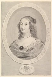 Ludovica Maria Gonzaga, dronning af Polen, 1645.