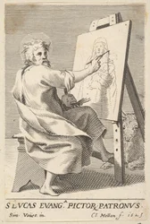 St. Luke maler jomfruen, 1625.