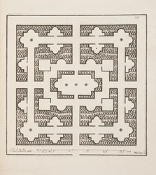 Design for Parterre, fra Theatre des Plans et Jardinages, pub.1652 (gravering)
