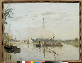 Argenteuil-maleri af Claude Monet (1840-1926) 1872 søn. 0,5x0,65 m Paris, musee d