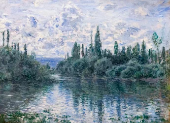 Arm of the Seine nær Vetheuil, ca. 1878 (olie på lærred)