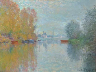 Efterår ved Seinen, Argenteuil 1873 (Olie på lærred)