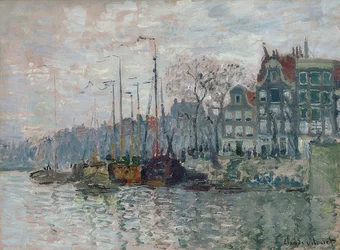 Udsigt over Prins Hendrikkade og Kromme Waal i Amsterdam. 1874