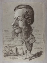 Karikatur af Léon Manchon, ca. 1858