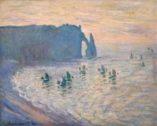 Klipper ved Ètretat, 1885-1886.