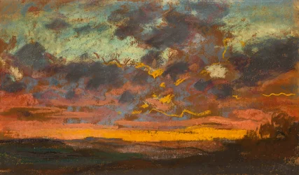 Solnedgang, ca. 1868
