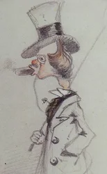 Dandy med en cigar Dandy au Cigare, ca 1857