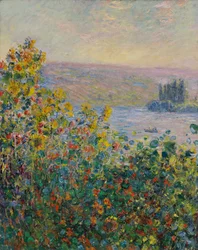 Blomsterbede i Vétheuil