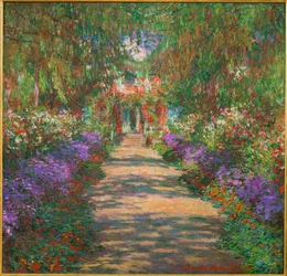 Haven i Giverny (maleri på lærred)