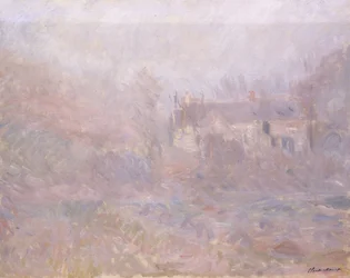 Huse ved Falaise i tågen, 1885