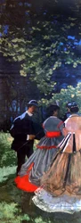 Frokost på græsset, venstre panel, 1865