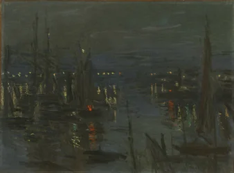Havnen i Le Havre om natten, 1873