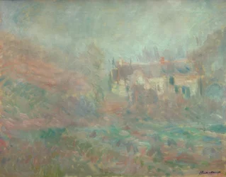Huse ved Falaise, tåge