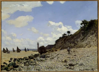 Seaside i Honfleur Maleri af Claude Monet (1840-1926) 1864-1866 Los Angeles. Country Museum of Art - Seaside ved Honfleur. Maleri af Claude Monet (1840-1926)