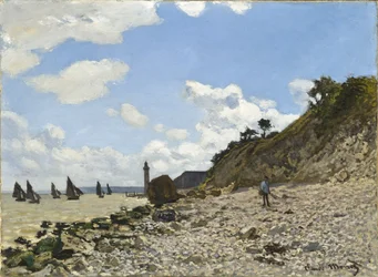 Stranden ved Honfleur, 1864-1866