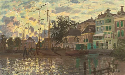 Dæmningen ved Zaandam, aften, 1871.