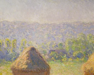 Høstakkene eller, The End of the Summer, at Giverny, 1891 olie på lærred detalje fra 19132