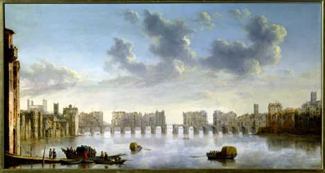 Old London Bridge (olie), ca. 1630