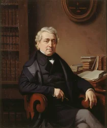 Portræt af Thomas-Marie-Francois Sauvage 1794-1877, 1850.
