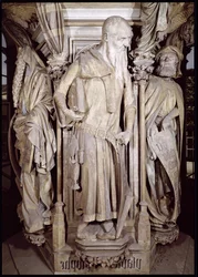 Moses Brønd, detalje af Esajas fra den sekskantede piedestal, 1395-1404 sten