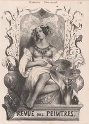 Titelblad til Revue de Peintres, 1835.
