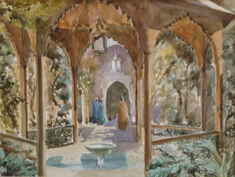 Riyadh, Dar Si Said, Marrakech, 2000 (akvarel)