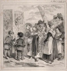 Ser du min kære! det er politiet, der får disse dukker til at spille, for at aflede..., 1840.