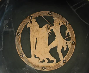 Ajax the Lesser trækker Cassandra fra Palladium, 5. århundrede. f.Kr