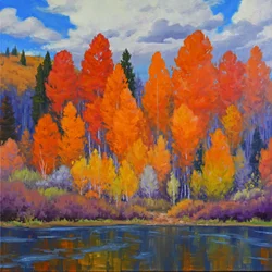 Refleksioner fra Autumn Lake