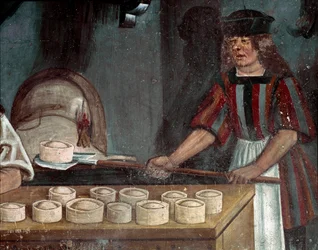 Bagerens butik, detalje (fresko)