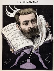 Tegnefilm af Joris Karl (Joris-Karl) Huysmans (1848-1907) - i "Nutidens mænd".