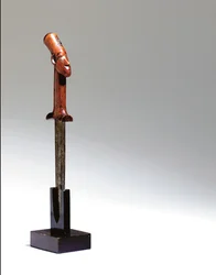 Mangbetu kniv (træ og metal)