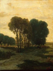 En klump af træer, ca. 1860.