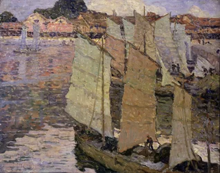 Både (olie på lærred)