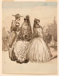 A Street Scene in Madrid, fra serien "Sketches in Madrid"