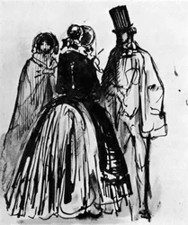 Samtale, 1800-tallet, 1930.