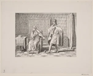 Illustration til Svend Grundtvig, "Marsk Stig: Dansk Folkevise Fra 13de Aarhundrede", 1861