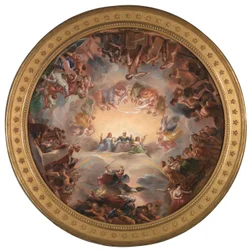 Studie til Apotheosis of Washington i Rotunda i United States Capitol Building