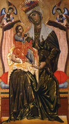 Madonna og barn, af Coppo di Marcovaldo (ca. 1220-efter 1276)